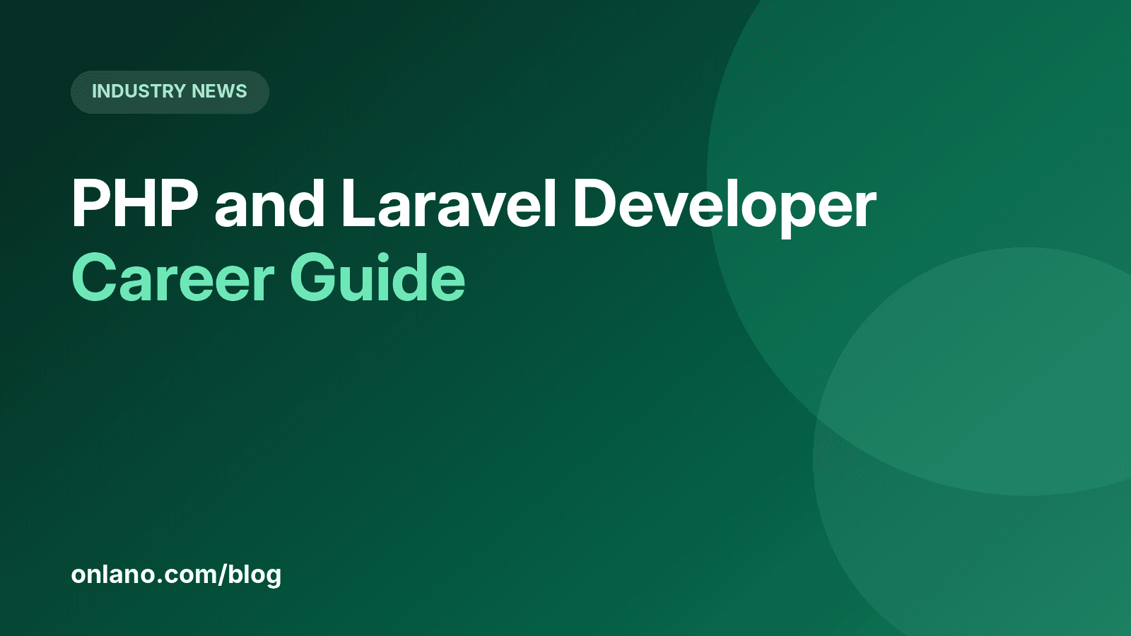 Onlano cover image for the PHP and Laravel Developer Career Guide